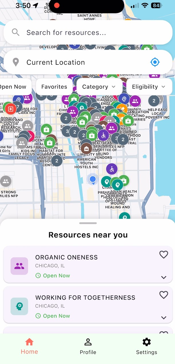 Beacon app screenshot