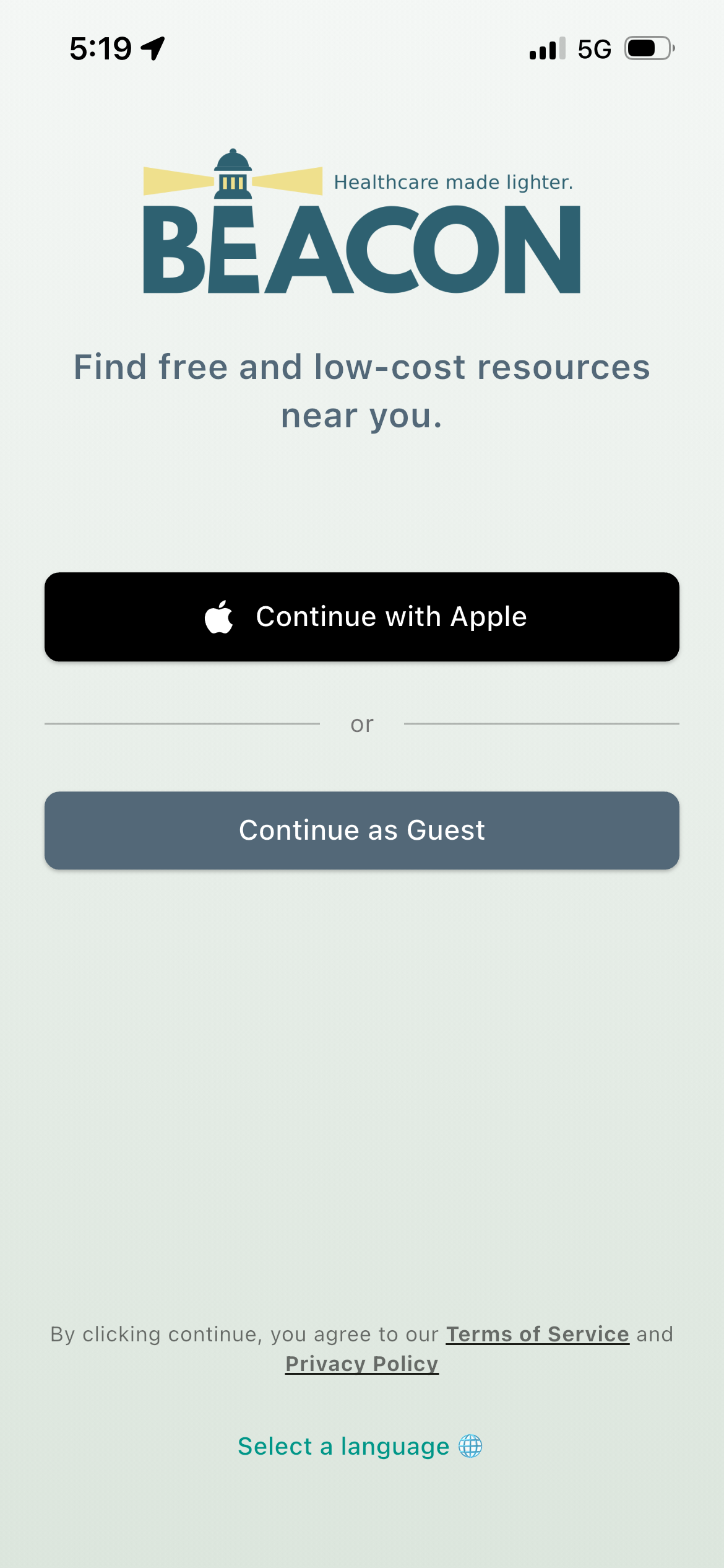 Beacon Screenshot